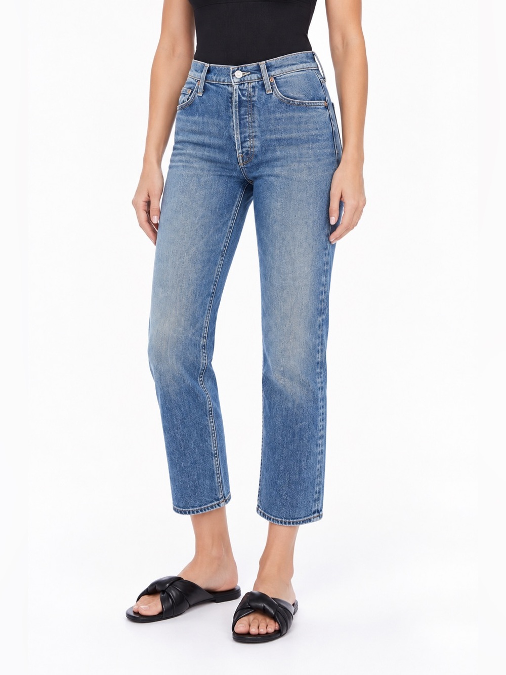 MOTHER Superior The Tomcat Jeans High Rise Cropped Size 29